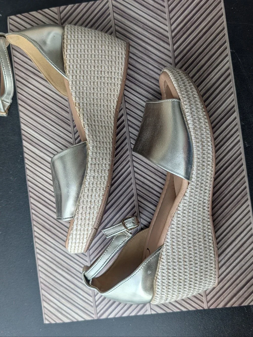 Gold Wedge Sandals